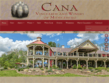 Tablet Screenshot of canavineyards.com